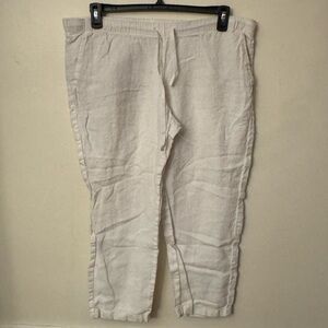 J. Jill Men's Cream Joggers